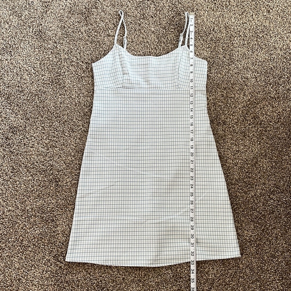 Brandy Melville John Galt NWT blue plaid dress - Picture 8 of 11